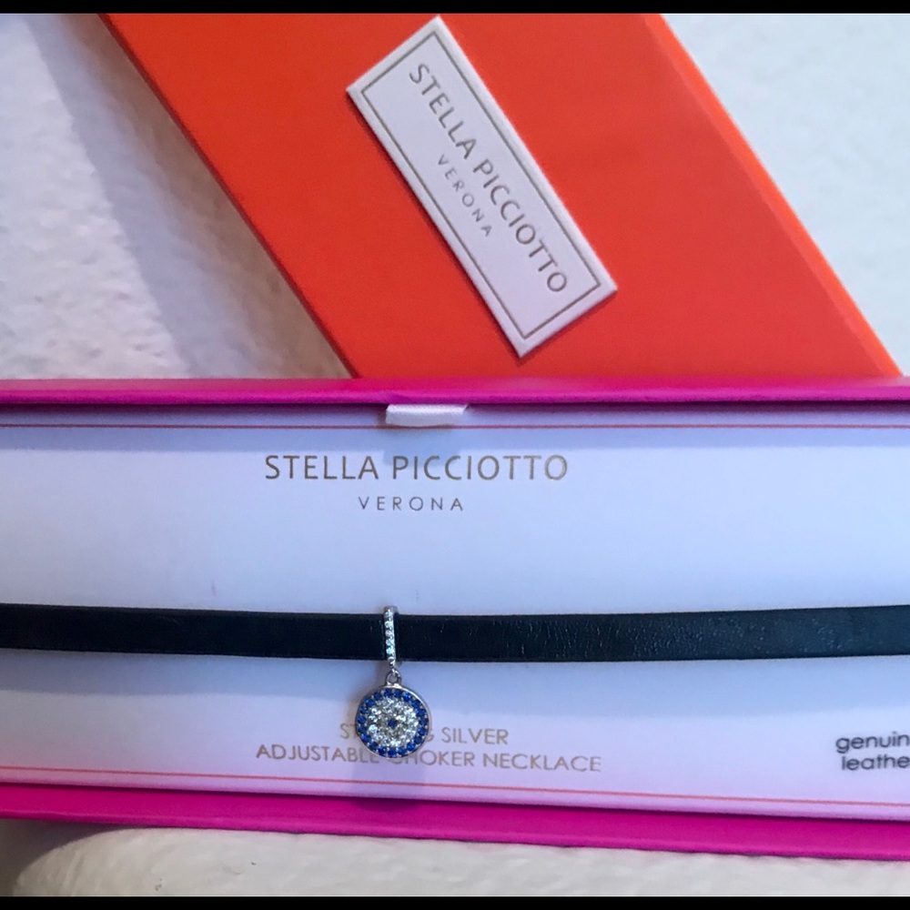 new 🌟STELLA PICCIOTTO choker leather necklace